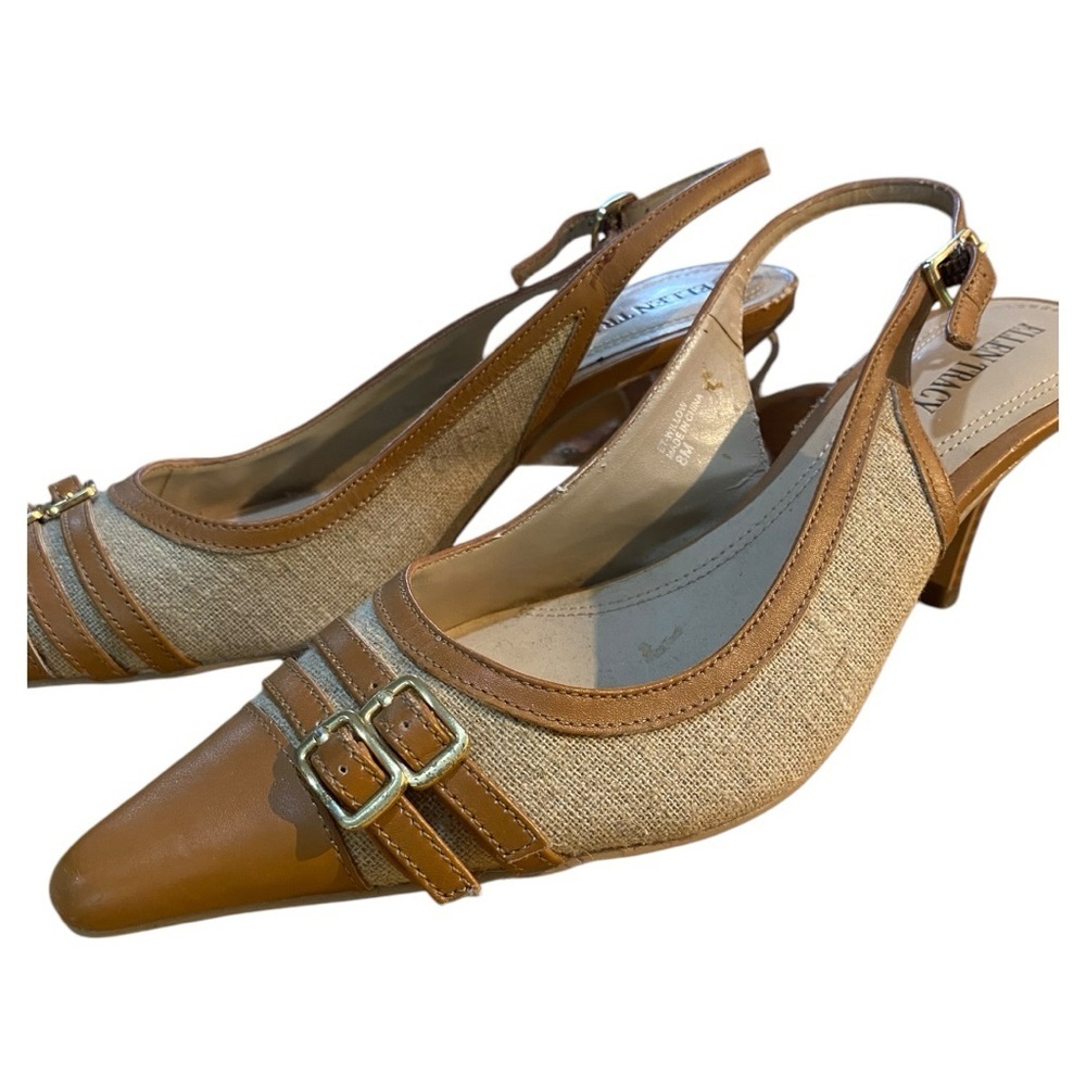 Size 8 Ellen Tracey Slingback 3 inch Heel - Picture 9 of 10